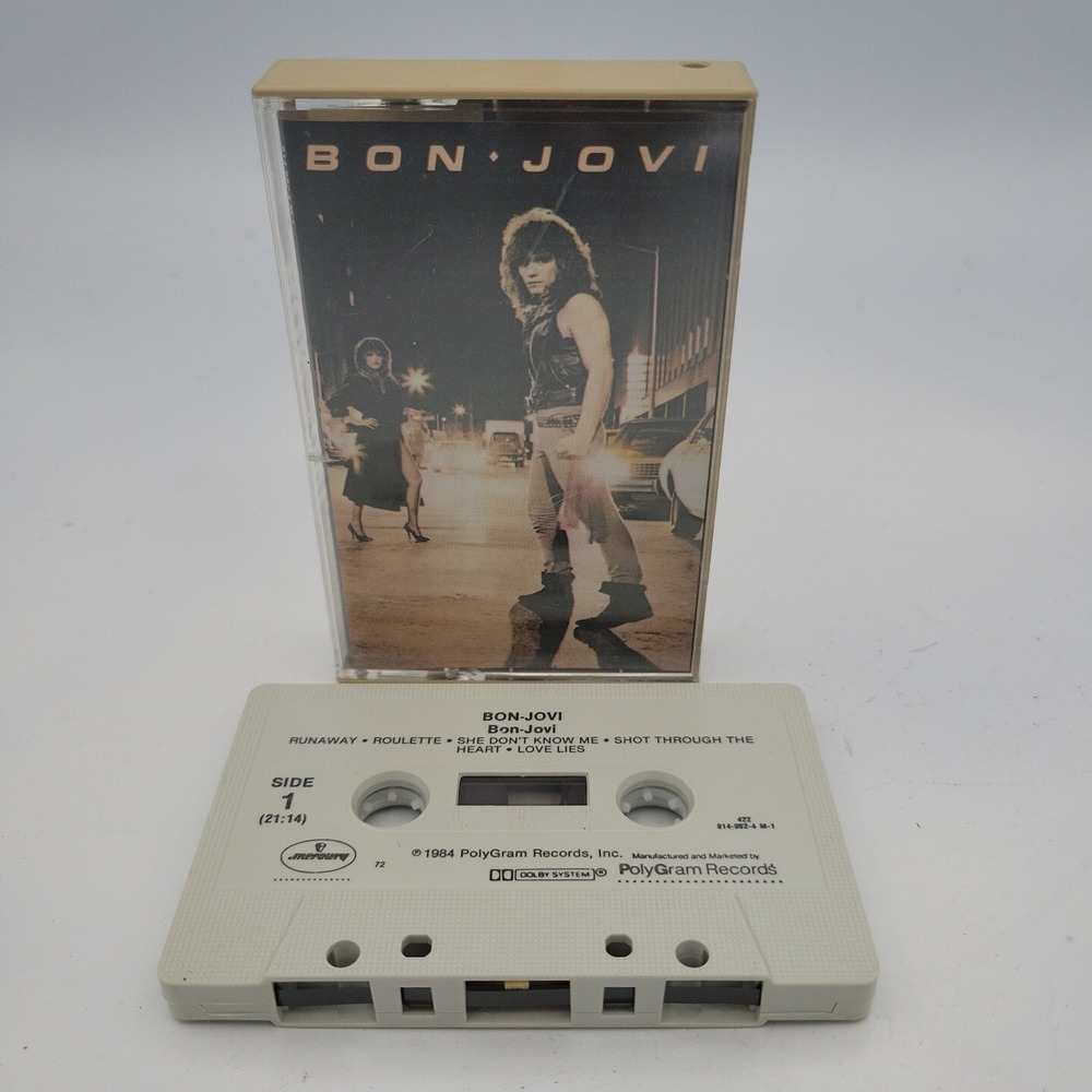 Bon Jovi Self-Titled Cassette Tape Remaster 1999 Mercury 814-982-4 Hard Rock